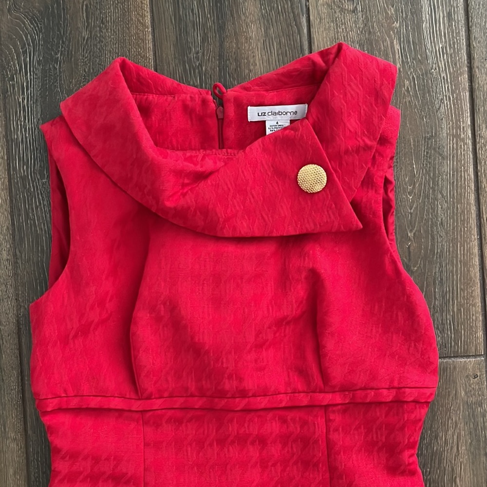 Red womens dress size 4 - Picture 2 of 5